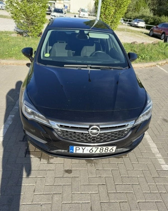 Opel Astra cena 29500 przebieg: 170000, rok produkcji 2017 z Poznań małe 407